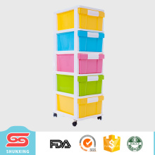 5 capas de cajón de almacenamiento de plástico divisor muebles de gabinete para la venta